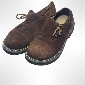 Lederhosen Alpine Men's Brown Suede Shoes size 48